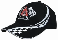 Brushed Heavy Cotton Cap with Swirling Checks & Sandwich 4076